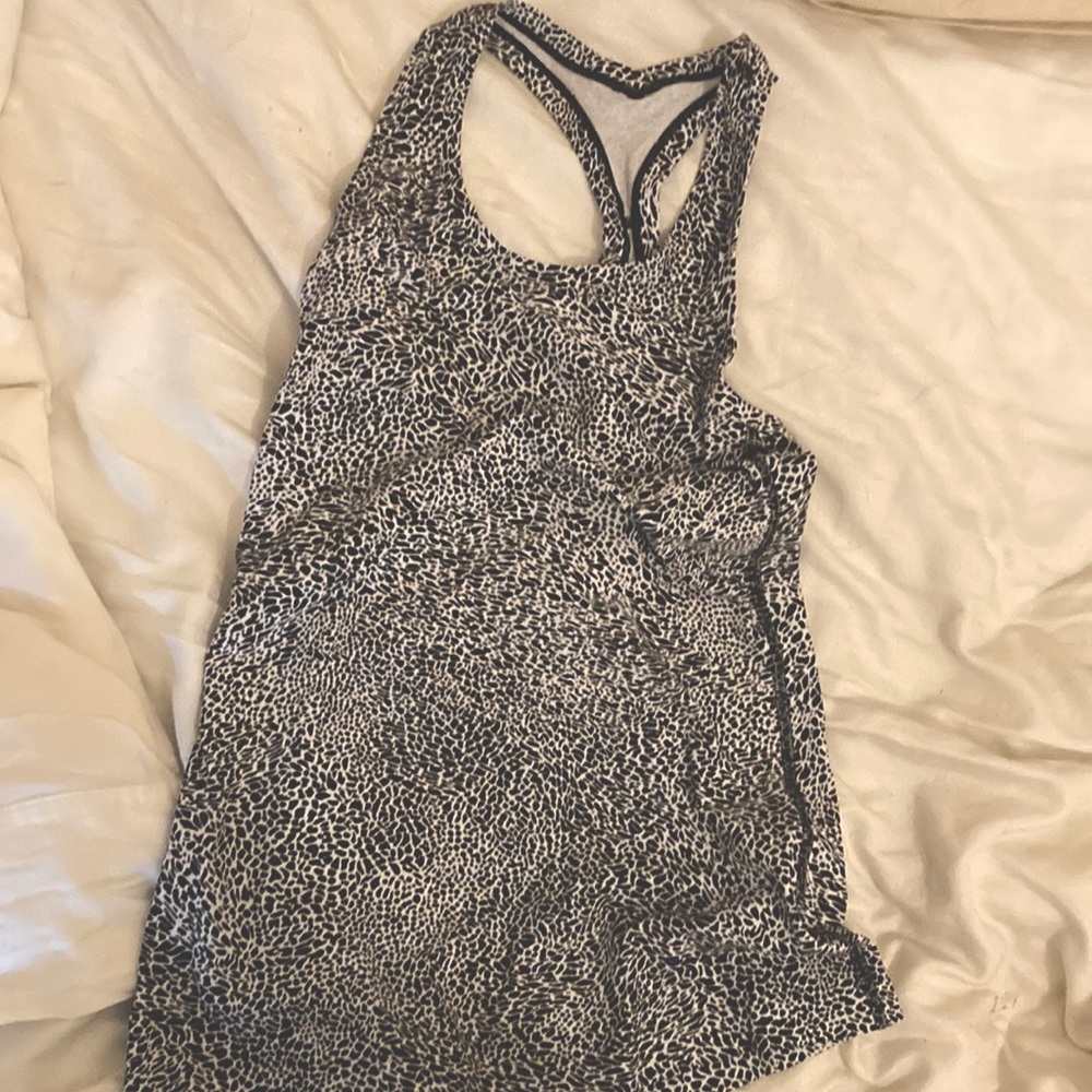 Lululemon leapord print racer back tank top - Picture 1 of 3